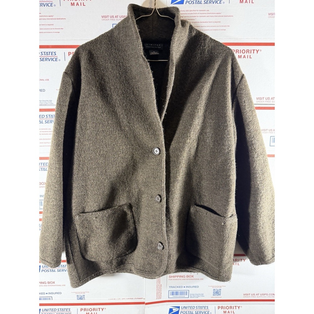 VTG Limited London Paris New York 100% Wool Made in Italy Button Jacket Small - Picture 6 of 8